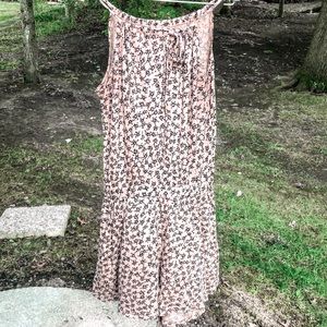 Cream Flower Print Romper